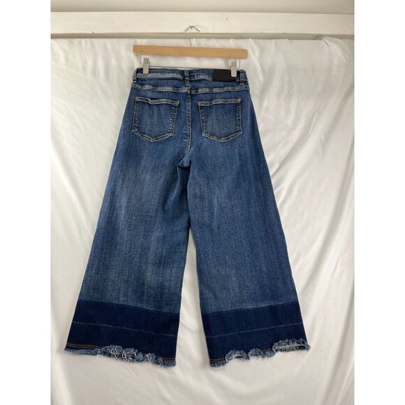 Ashley Graham X Marina Rinaldi Idioma Contrast Raw Hem Jeans Womens Size 6 - Picture 6 of 14
